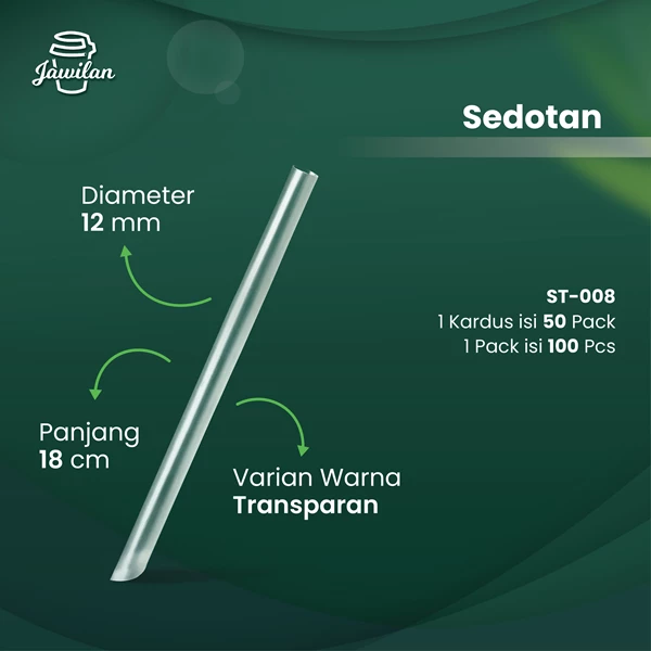 Sedotan Transparan - dari  Jawilan