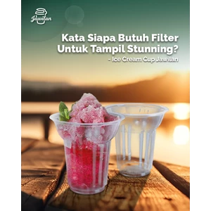 Es Krim Cup dengan Bentuk Menarik